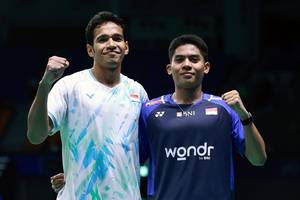 Chico Aura Dwi Wardoyo & Moh. Zaki Ubaidillah (Humas PP PBSI)