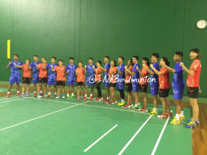 Tim Merah Putih di Ajang SEA GAMES 2017 (foto: twitter @INABadminton - PBSI)