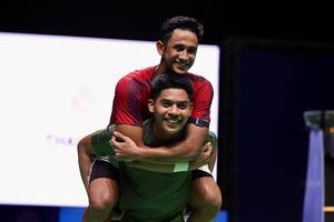 Alwi Farhan & Moh. Zaki Ubaidillah (Humas PP PBSI)