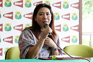 Susy Susanti Pada Konferensi Pers Jelang All England 2017. (foto: PBSI)
