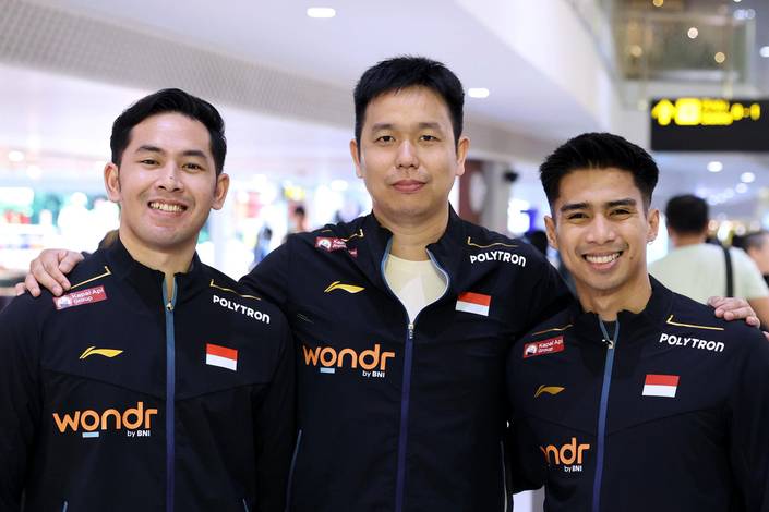 Hendra Setiawan & Sabar Karyaman Gutama/Moh Reza Pahlevi Isfahani (Humas PP PBSI)