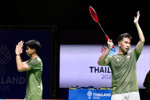 Sabar Karyaman Gutama/Moh Reza Pahlevi Isfahani (Humas PP PBSI)