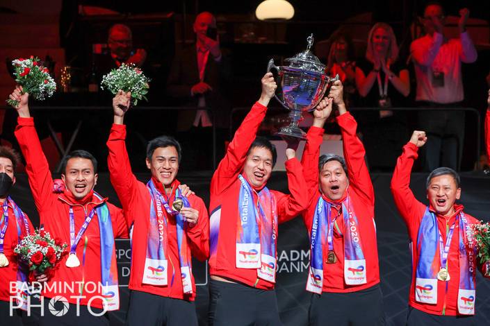 Tim Piala Thomas Indonesia (Badminton Photo/Yves Lacroix) Tim Piala Thomas Indonesia (Badminton Photo/Yves Lacroix)