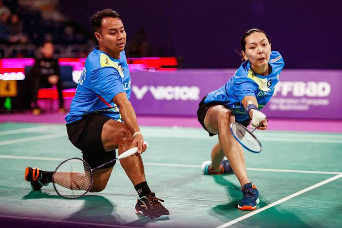 Rehan Naufal Kusharjanto/Gloria Emanuelle Widjaja (PBSI/Badmintonphoto/Raphael Sachetat) Rehan Naufal Kusharjanto/Gloria Emanuelle Widjaja (PBSI/Badmintonphoto/Raphael Sachetat)