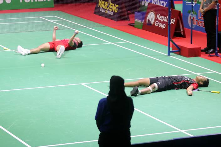 Ikhsan Leonardo Imanuel Rumbay & Alvi Wijaya Chairullah (Djarum Badminton) Ikhsan Leonardo Imanuel Rumbay & Alvi Wijaya Chairullah (Djarum Badminton)