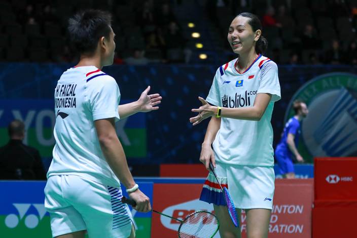 Ganda campuran Indonesia, Hafiz Faizal/Gloria Emanuelle Widjaja. (Foto: PP PBSI) Ganda campuran Indonesia, Hafiz Faizal/Gloria Emanuelle Widjaja. (Foto: PP PBSI)
