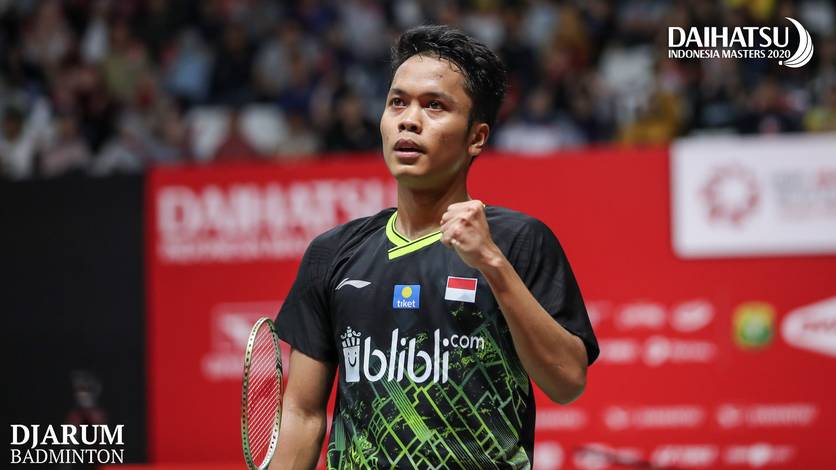 Tunggal putra Indonesia, Anthony Sinisuka Ginting. Tunggal putra Indonesia, Anthony Sinisuka Ginting.