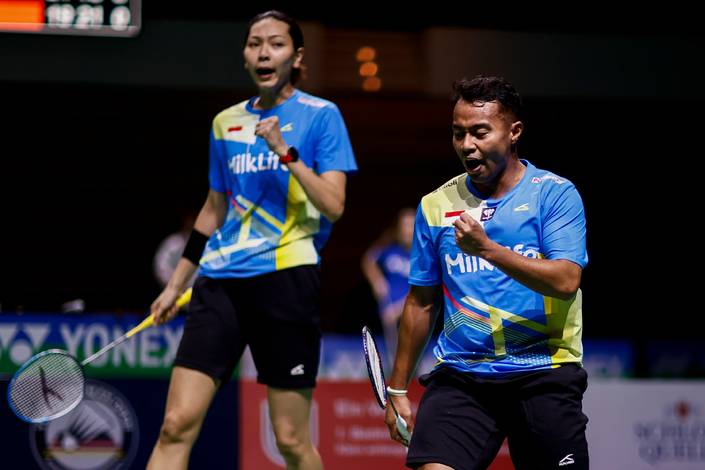 Rehan Naufal Kusharjanto/Gloria Emanuelle Widjaja (PBSI/Badmintonphoto/Yang Shaochen) Rehan Naufal Kusharjanto/Gloria Emanuelle Widjaja (PBSI/Badmintonphoto/Yang Shaochen)
