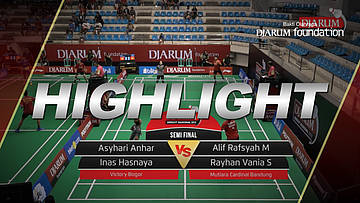 Asyhari Anhar/Inas Hasnaya (Victory Bogor) VS Alif Rafsyah Mauthuthihona/Rayhan Vania Salsabila (Mutiara Cardinal Bandung)
