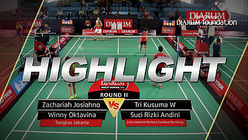 Zachariah J/Winny O (Tangkas Jakarta) VS Tri Kusuma /Suci Rizki A (Exist/Mutiara Cardinal Bandung)