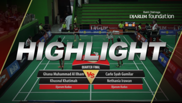 Ghana Muhammad Al Ilham/Khusnul Khatimah (Djarum Kudus) VS Carlo Syah Gumilar/Nethania Irawan (Djarum Kudus)