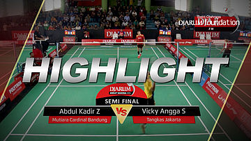 Abdul Kadir Z (Mutiara Cardinal Bandung) VS Vicky Angga S (Tangkas Jakarta)