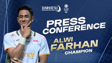 Press Conference Alwi Farhan (Champion)