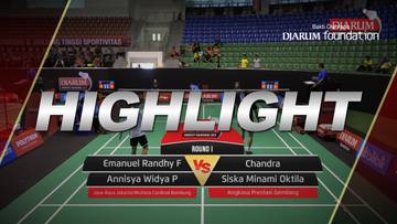 Emanuel Randhy Febryto/Annisya Widya P (Jaya Raya Jakarta/Mutiara Cardinal Bandung) VS Chandra/Siska M (Angkasa Prestasi Gemilang)