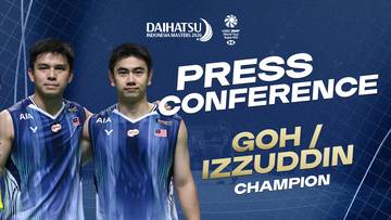 Press Conference Goh Sze Fei/Izzuddin Rumsani, (Champion)