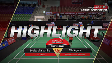 Syalsabila Vahira Irmawan (Exist Jakarta) VS Mia Agnia (Mutiara Cardinal Bandung)