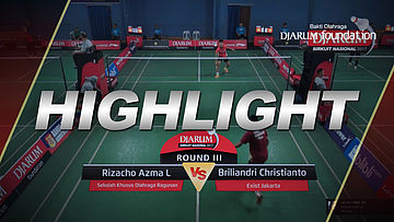 Rizacho Azma Lukman (Sekolah Khusus Olahraga Ragunan) VS Briliandri Christianto (Exist Jakarta)