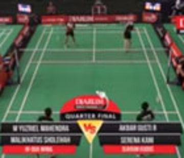 M Yuzriel Mahendra/Malikhatus Sholekah (Hi Qua Wima) VS Akbar Gusti R/Serena Kani (Djarum Kudus)