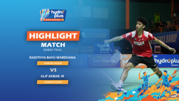 Highlight Final - Radithya Bayu Wardhana (PB Djarum, Kudus) vs Alif Akbar. M (PB Djarum, Kudus)