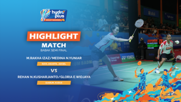Highlight Semifinal - Muhammad Rakha Izaz / Medina Nazwa Yuniar (PB Jaya Raya/PB Power Rajawali) vs Rehan Naufal Kusharjanto / Gloria Emanuelle Widjaya (PB Djarum Kudus)