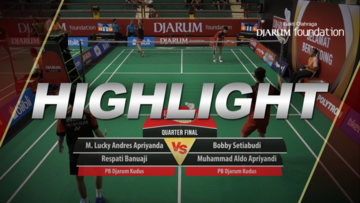 M. Lucky Andres Apriyanda/Respati Banuaji (Djarum Kudus) VS Bobby Setiabudi/M. Aldo Apriyandi (Djarum Kudus)