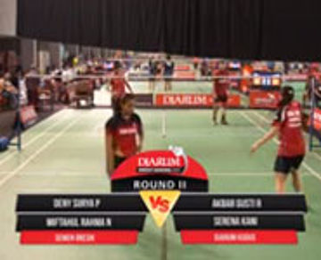 Deny S/M. Rahma Nabila (Semen Gresik) VS Akbar G/Serena K (Djarum Kudus)