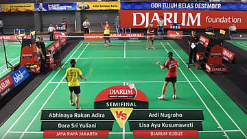 Ardy Nugroho/Lisa Ayu K (Djarum Kudus VS Abhinaya Rakan A/Dara Sri Y (Jaya Raya Jakarta)
