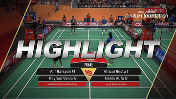 Alif Rafsyah Mauthuthihona/Rayhan Vania S (Mutiara Cardinal Bandung) VS Afrizal Restu Illahi/Nahla Aufa Dhia (Jaya Raya Jakarta)