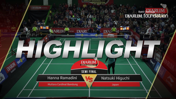 Hanna Ramadini (Mutiara Cardinal Bandung) VS Natsuki Higuchi (Japan)