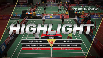 Asghar Herfanda/Sang Ayu Putu Kharisma (Djarum Kudus) VS Hasrullah/Khaerunnisa Ramdani (Yanti Jaya Makassar)