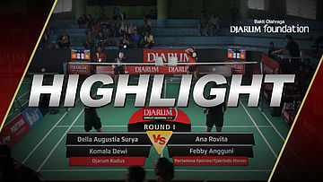 Della Augustia Surya/Komala Dewi (Djarum Kudus) VS Ana Rovita/Febby Angguni (Pertamina Fastron/Tjakrindo Master)
