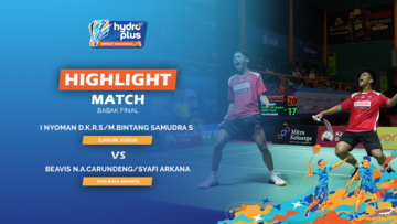 Highlight Final - I Nyoman Devan Kertikea Ryoga Sancaya/Muhammad Bintang Samudra Sakti(PB Djarum) vs Beavis Nathaniel Ayler Carundeng/Syafi Arkana(PB Jaya Raya)