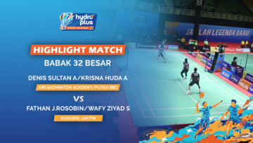 Highlight Match Day 2 - Denis Sultan Abadi / Krisna Huda Athaillah (AIRI BADMINTON ACADEMY/PUTRA BBC) VS Fathan Juan Rosobin / Wafy Ziyad Siswara (ROSOBIN, JAKTIM)