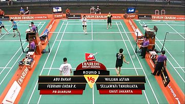 Abu Bakar/ Febriani Endar K. (PB DJARUM) VS Willian Astan/ Sellawati Tanurijaya (EXIST JAKARTA)