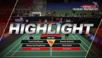 Fauzia Kartikasari/Helena Ayu Puspitasari (Djarum Kudus) VS Beverly Gabriela/Silvia Ratih (Exist Jakarta)