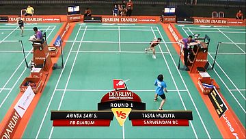 Arinda Sari S. (PB DJARUM) VS Tasya Hilaliya (SARWENDAH BC) 