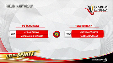 PRELIMINARY ROUNDS | Apriani Rahayu/Jauza Fadhila Sugiarto (PB JAYA RAYA) vs Matsumoto Mayu/Nagahara Wakana (HOKUTO BANK)