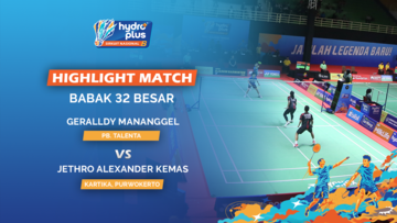 Highlight Match Day 2 - Geralldy Mananggel (PB. TALENTA) VS Jethro Alexander Kemas (KARTIKA, PURWOKERTO)
