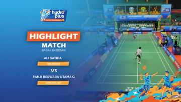 Highlight Match Day 3 - Ali Satria (GBC Bogor) vs Panji Reswara Utama Gunawan (Gemilang, Surabaya)