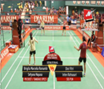 Brigita M. R. / Setyana M. (PB EXIST / TANGKAS SPECS) VS Dini Fitri / Inten R. (SGS PLN BANDUNG) 